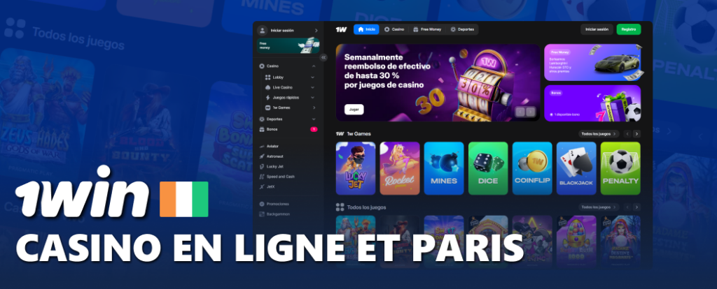 1WIN Côte d'Ivoire – Jeux de casino et paris sportifs